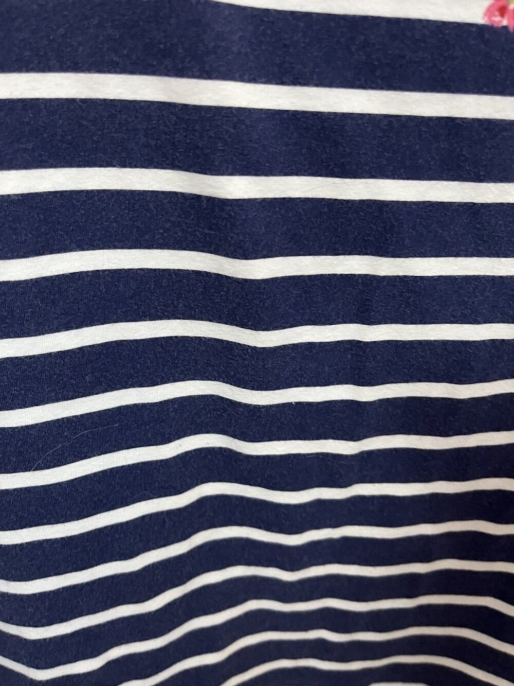 Talbots Size Large (L) Talbots Women's Long Sleeve Floral Embroidered Striped T- - Picture 6 of 6